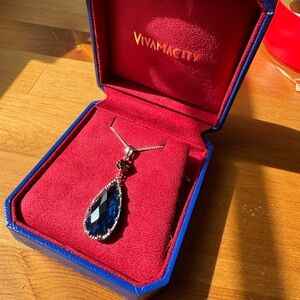 Howl’s Moving Castle inspired - Blue and Silver Pendant Necklace